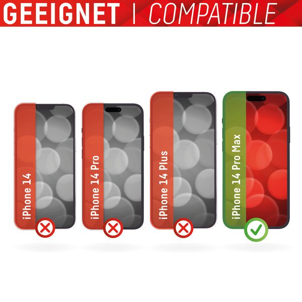 Displex Bildschirmschutzfolie Real Glass Full Cover Apple iPhone 14 Pro Max