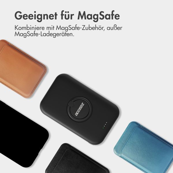 Accezz Liquid Silicone Backcover mit MagSafe für das Samsung Galaxy A36 - Schwarz