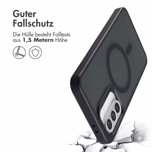 Accezz Rugged Frosted Back Cover mit MagSafe Samsung Galaxy A36 / A56 - Schwarz