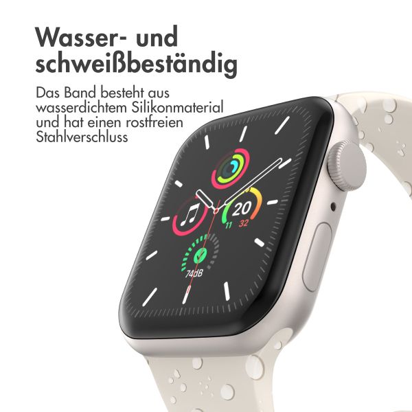 imoshion Silikonband⁺ für die Apple Watch Series 1 bis 9 / SE (38/40/41 mm) | Series 10 (42 mm) - Polarstern - Größe S/M