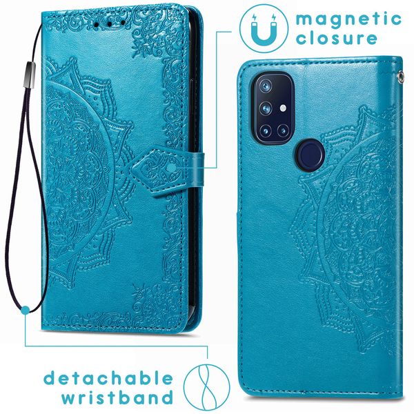 imoshion Mandala Klapphülle OnePlus Nord N10 5G - Türkis