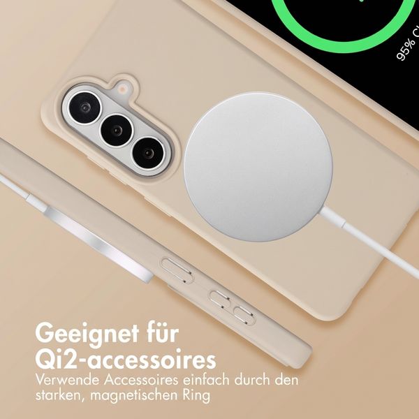 imoshion Color Backcover mit abnehmbarem Handykette und MagSafe Samsung Galaxy S26 - Nude