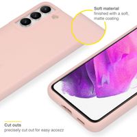 Accezz Liquid Silikoncase Samsung Galaxy S22 - Rosa