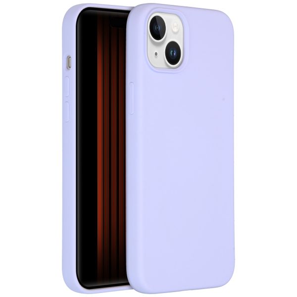 Accezz Liquid Silikoncase für das iPhone 15 Plus - Violett