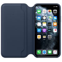 Apple Leather Folio Klapphülle iPhone 11 Pro Max - Deep Sea Blue