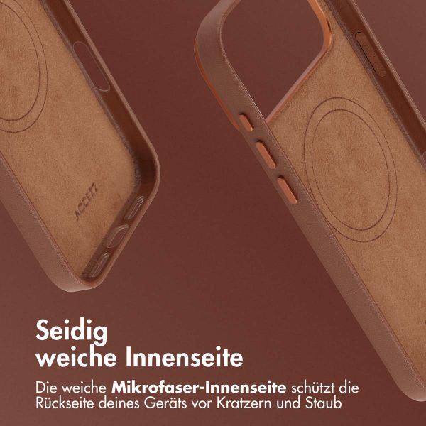 Accezz MagSafe Leather Backcover Apple iPhone 17 Pro Max - Sienna Brown