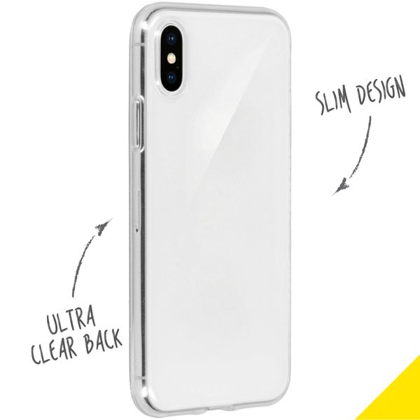 Accezz Clear TPU Backcover Apple iPhone X / Xs - Transparent