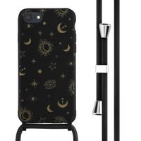 imoshion SilikonHülle design mit Band Apple iPhone SE (2022 / 2020) / 8 / 7 - Sky Black