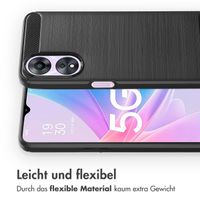 imoshion Brushed Back Cover Oppo A78 (4G) - Schwarz
