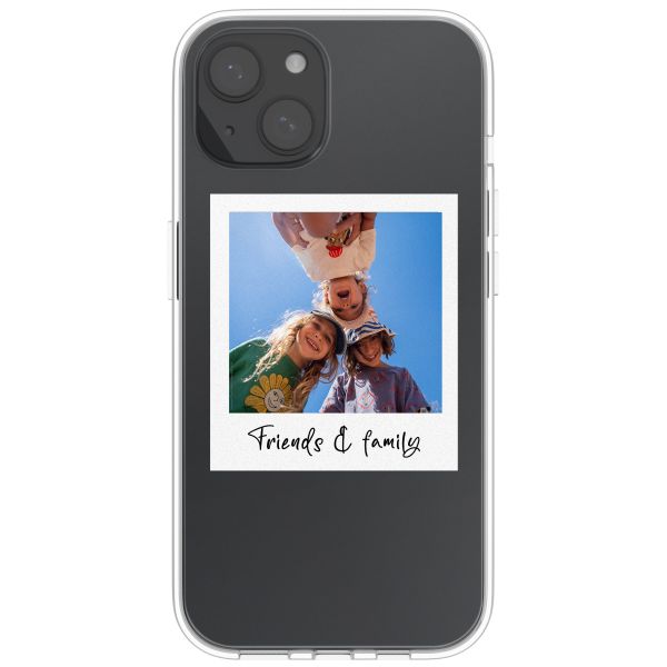 Personalisierte Hülle mit Polaroid iPhone 14 - Transparent