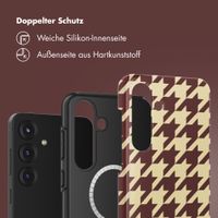 Selencia Vivid Rückabdeckung mit MagSafe Samsung Galaxy S25 - Pied-de-Poule