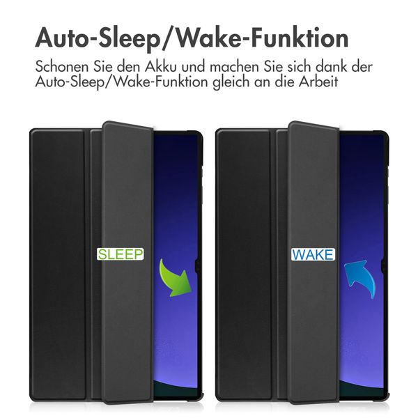 imoshion Trifold Klapphülle Samsung Galaxy Tab S10 Ultra / Tab S9 Ultra - Schwarz