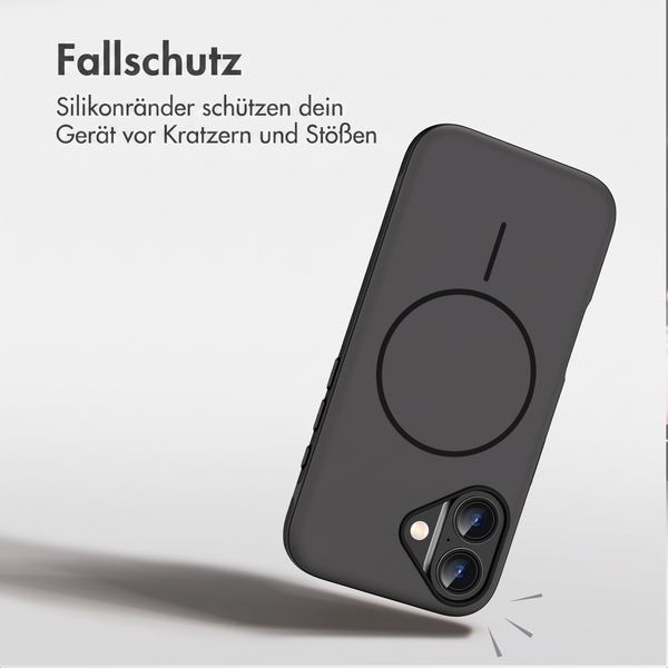 imoshion Color Backcover mit Thin MagSafe Ring Apple iPhone 16 - Schwarz