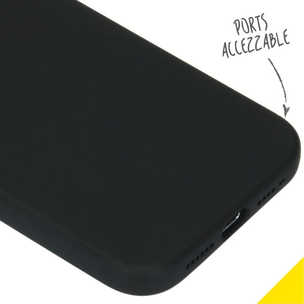 Accezz Liquid Silikoncase Apple iPhone 12 Pro Max - Schwarz