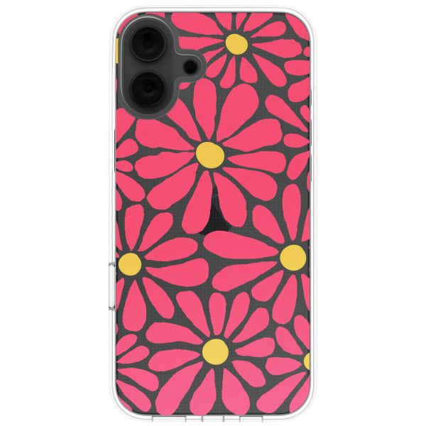 imoshion  Design Hülle für das iPhone 16 - Dusty Rose Flowers Connect