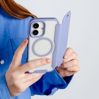 imoshion Transparente Bookcase mit MagSafe Apple iPhone 16 - Lila