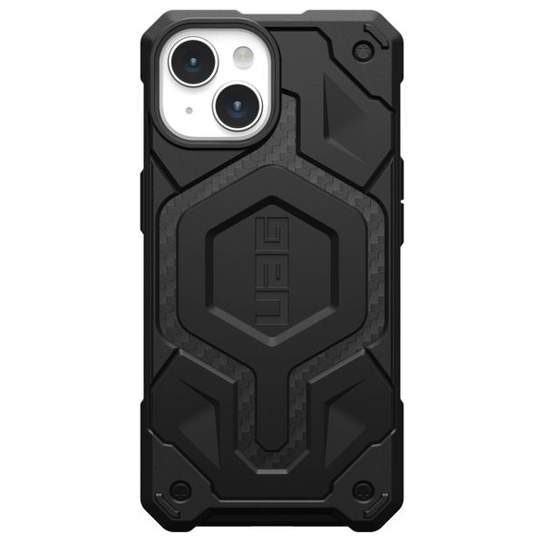 UAG Monarch Pro Backcover für das iPhone 15 - Carbon Fiber