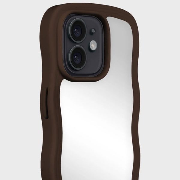Holdit Wavy Case für das Apple iPhone 12 / 12 Pro - Chocolate / Mirror