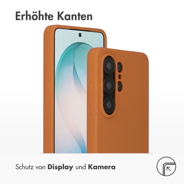 Accezz Liquid Silikoncase mit MagSafe Samsung Galaxy S26 Ultra - Orange
