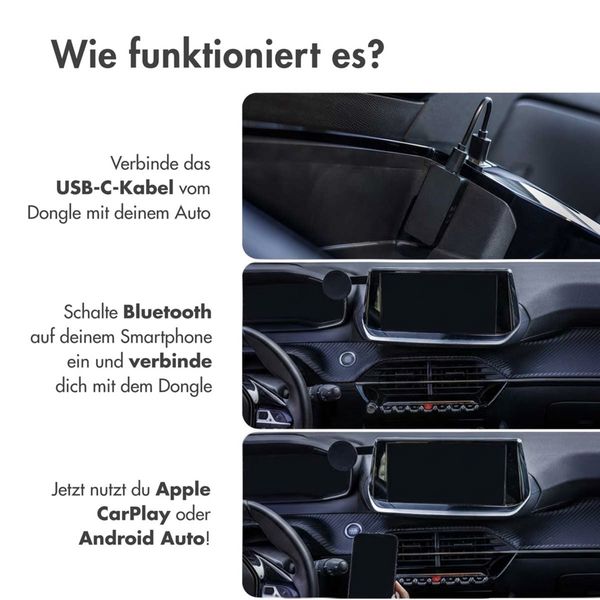 imoshion CarPlay Adapter - CarPlay ohne kabel für Apple CarPlay und Android Auto