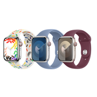 Apple 3 Pack Sport Armband für Apple Watch | 38/40/41 mm - Größe M/L - Pride Edition/ Winter Blue/ Mulberry