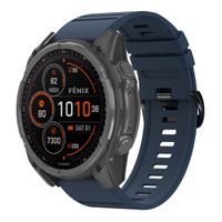 imoshion QuickFit® Silikonarmband Stripe für die Garmin Watch | 26 mm Anschluss - Dunkelblau