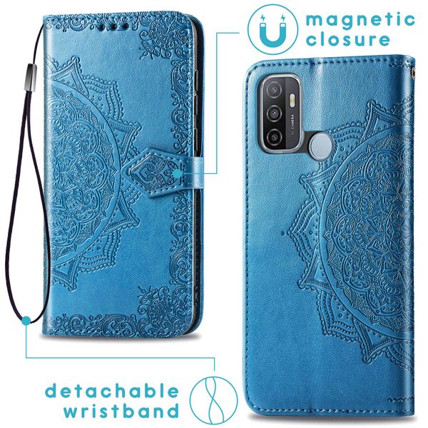 imoshion Mandala Klapphülle Oppo A53 / Oppo A53s - Türkis