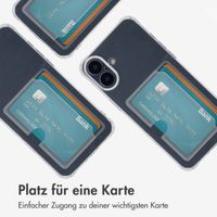 imoshion Softcase Back Cover mit Kartenhalter für das Apple iPhone 16 Plus - Transparent