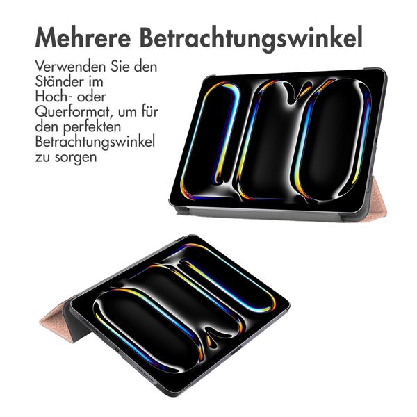 imoshion Trifold Klapphülle Apple iPad Pro 13 (2024) M4 - Rosé gold