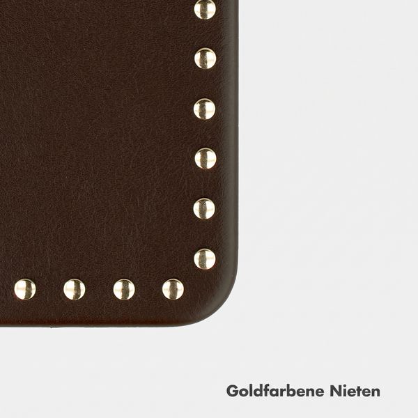 Selencia Studs Backcover mit MagSafe Apple iPhone 18 Pro / 17 Pro - Cacao Crush