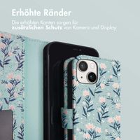 imoshion Design Klapphülle für das iPhone 14 - Blue Flowers