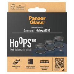 PanzerGlass Kameraprotektor Hoops Optic Rings für das Samsung Galaxy A25 (5G) - Black