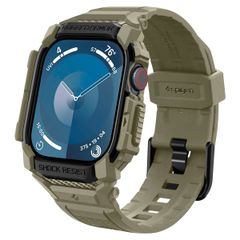 Spigen Rugged Armor™ Pro Case für Apple Watch 10 - 46 mm - Vintage Khaki