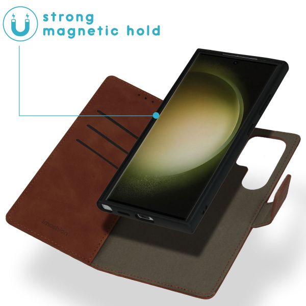 imoshion Entfernbare 2-1 Luxus Klapphülle Samsung Galaxy S24 Ultra - Braun