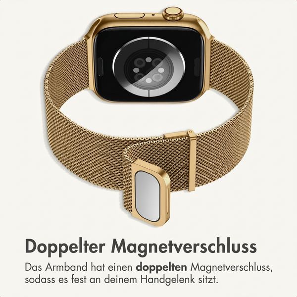 imoshion Mailändische Magnetarmband für Apple Watch | 44/45/46/49 mm - Gold