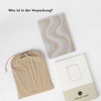Selencia Vivid Klapphülle Apple iPad 9 (2021) 10.2 Zoll / iPad 8 (2020) 10.2 Zoll / iPad 7 (2019) 10.2 Zoll - Desert Waves Beige