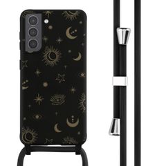 imoshion Silikonhülle design mit Band für das Samsung Galaxy S21 - Sky Black