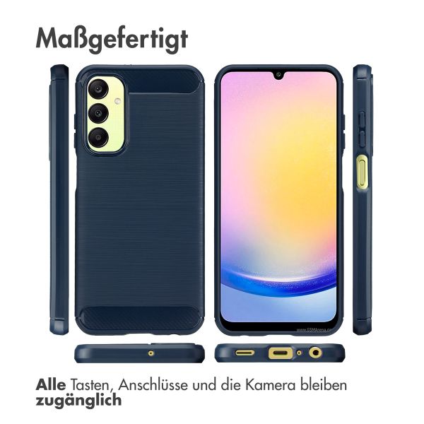 imoshion Brushed Back Cover für das Samsung Galaxy A25 (5G) - Dunkelblau