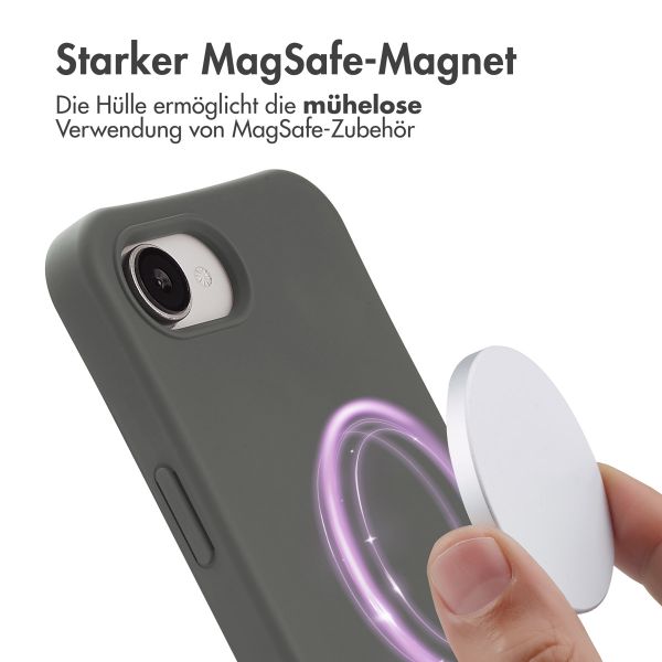 imoshion Color Backcover mit abnehmbarem Handykette und MagSafe Apple iPhone 16e - Black Coffee