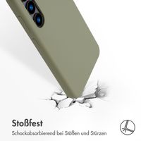 Accezz Liquid Silikoncase mit MagSafe Samsung Galaxy S24 - Cooper Green