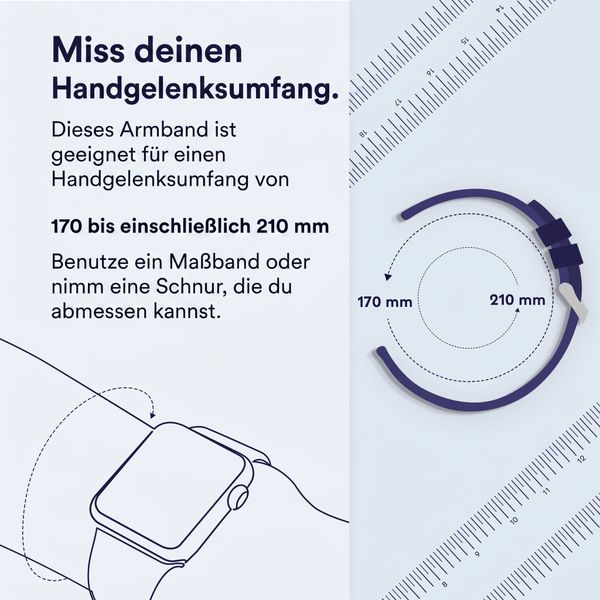 imoshion Magnetisches Milanaise Armband -   Universelle 22 mm Anschluss - Größe M - Violett