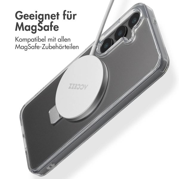 Accezz Ring Stand Backcover mit MagSafe Samsung Galaxy S24 Plus - Transparent