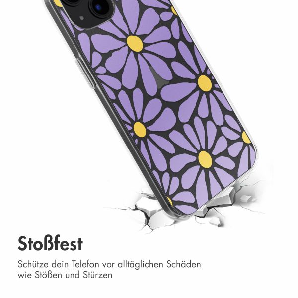 imoshion  Design Hülle für das iPhone 13 - Tropical Violet Flowers Connect