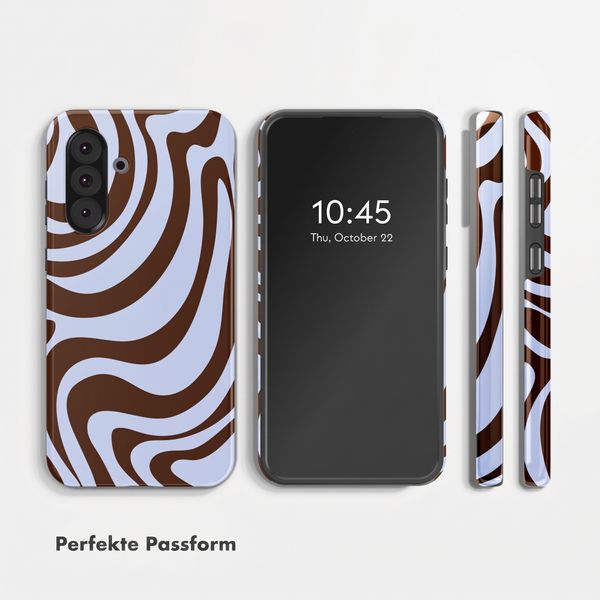 Selencia Vivid Back Cover Samsung Galaxy A36 / A56 - Dream Swirl Chocolate