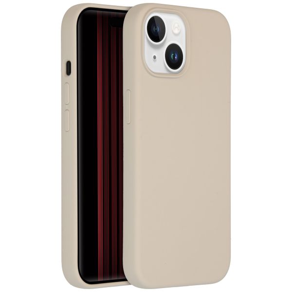 Accezz Liquid Silikoncase für das iPhone 15 - Stone