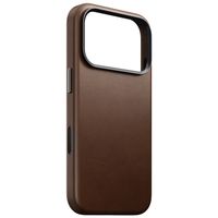 Nomad Traditional Leather Backcover mit MagSafe Apple iPhone 18 Pro / 17 Pro - Brown
