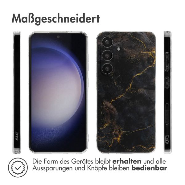 imoshion Design Hülle Samsung Galaxy S24 - Black Marble