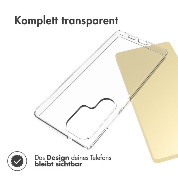 Accezz TPU Clear Cover für das Samsung Galaxy S25 Ultra - Transparent