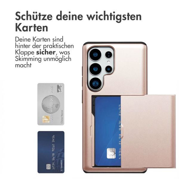 imoshion Backcover mit Kartenfach Samsung Galaxy S25 Ultra - Rosé gold