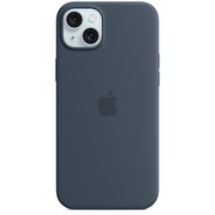 Apple Silikon-Case MagSafe für das Apple iPhone 15 Plus - Storm Blue